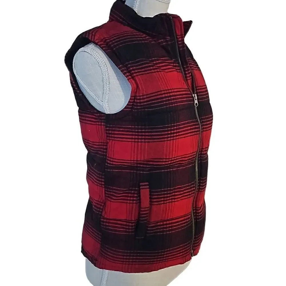Gymboree Winter plaid Vest Coat, Jacket.